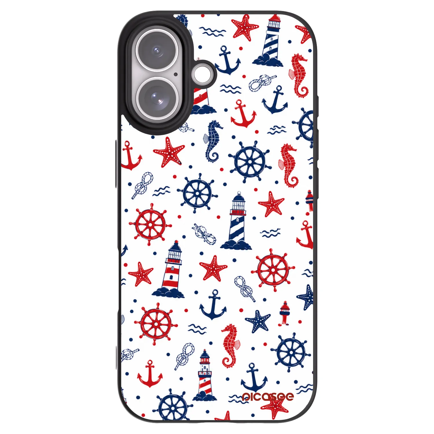 Picasee husă neagră din silicon pentru Apple iPhone 17 - Sailor Vibes