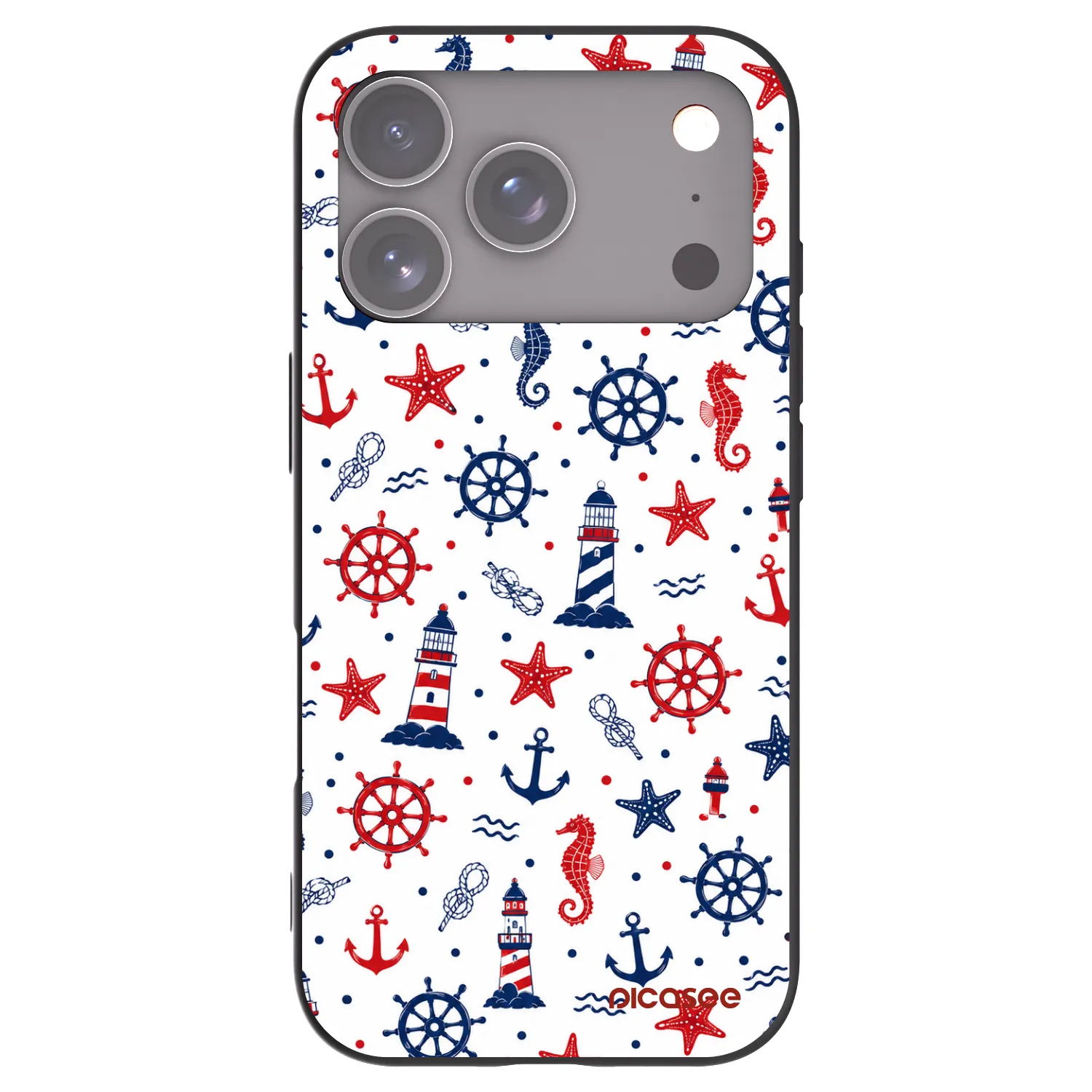 Picasee husă neagră din silicon pentru Apple iPhone 17 Pro - Sailor Vibes