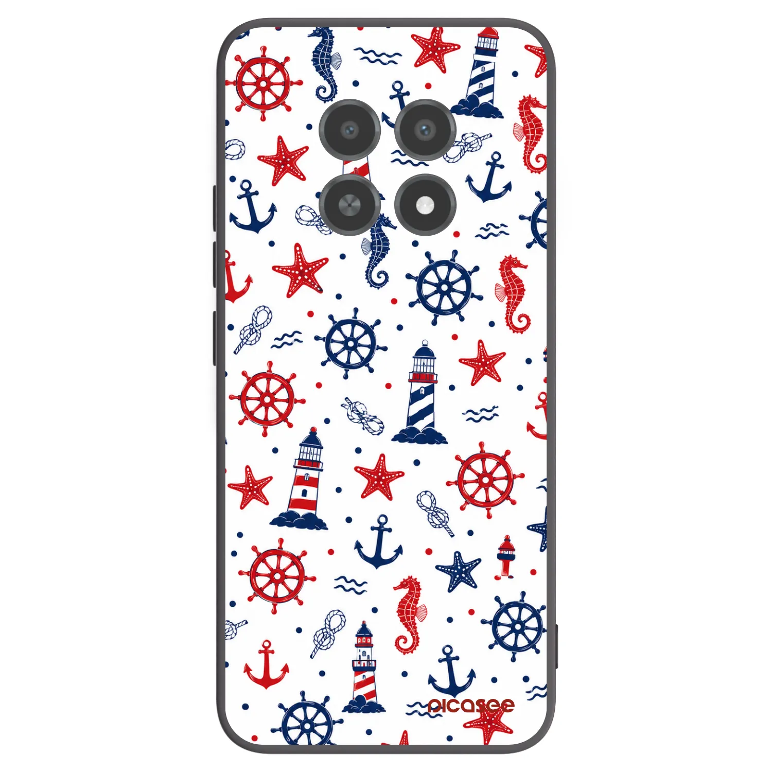 Picasee husă neagră din silicon pentru Realme 12X - Sailor Vibes