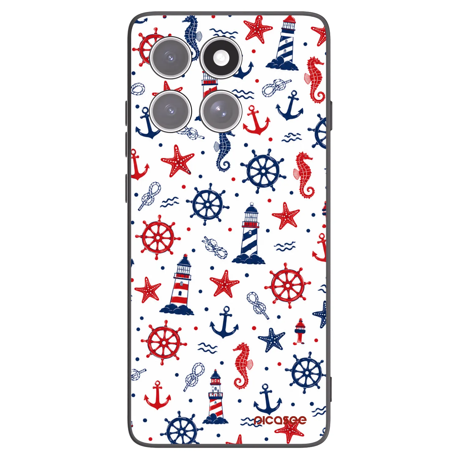 Picasee husă neagră din silicon pentru Motorola Edge 60 Pro - Sailor Vibes