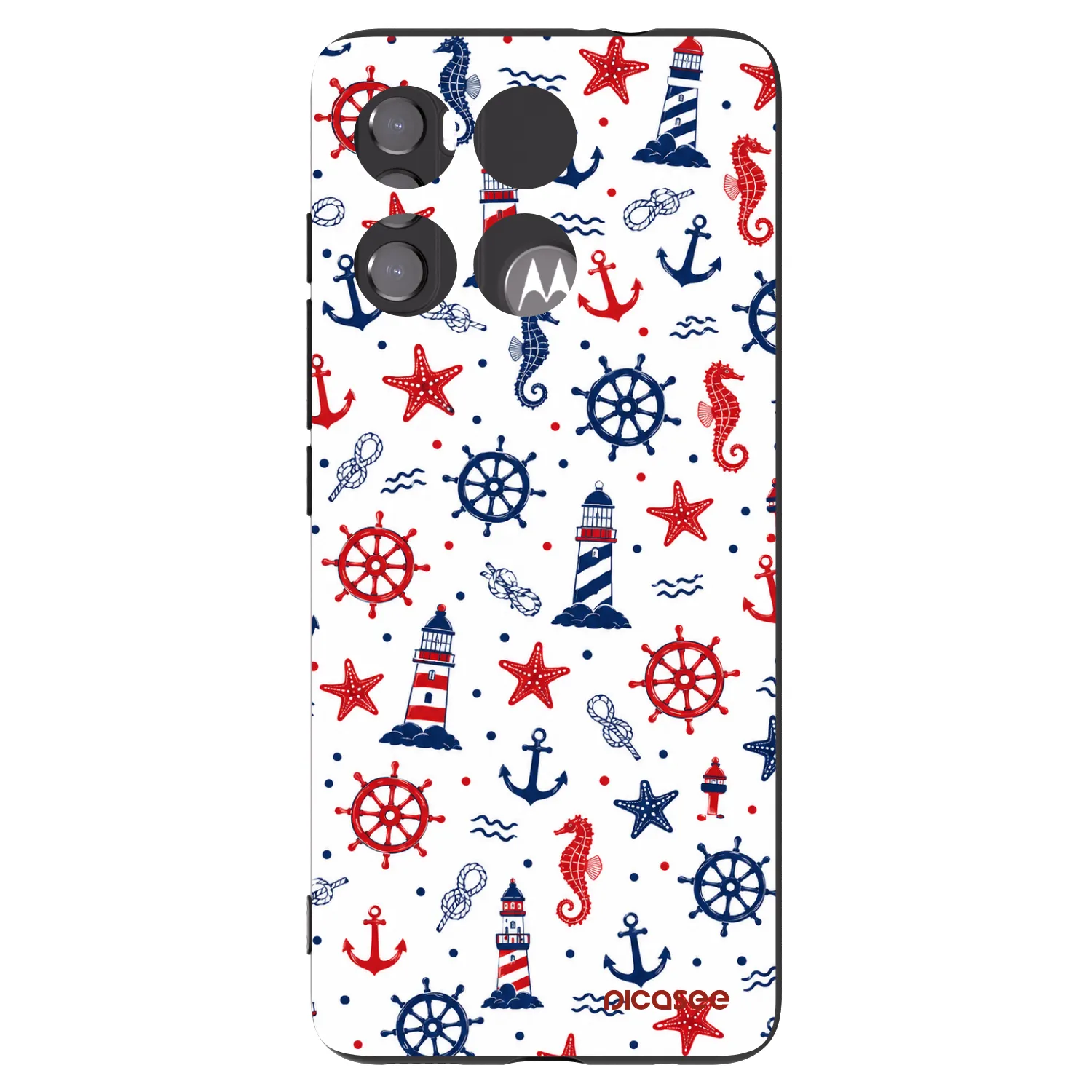 Picasee husă neagră din silicon pentru Motorola Edge 60 5G - Sailor Vibes