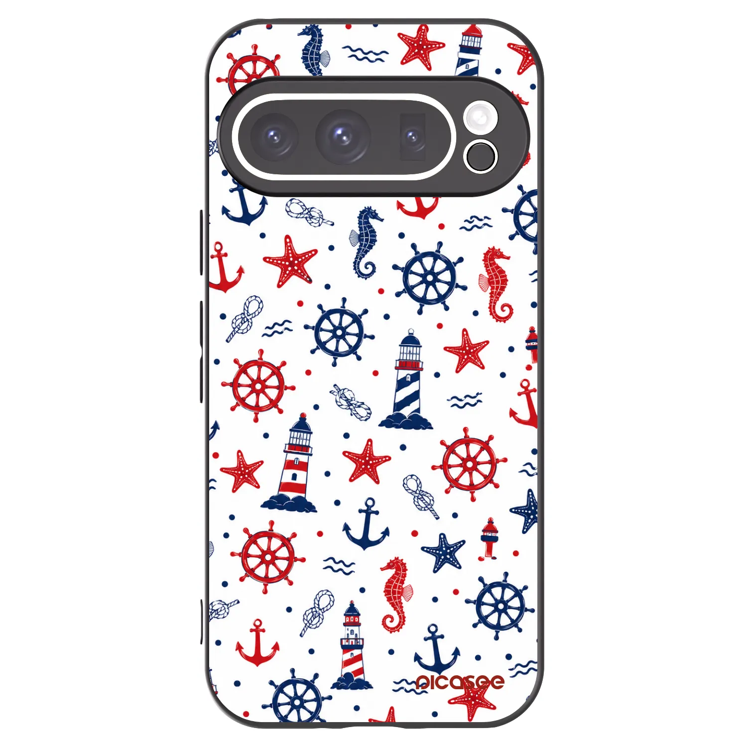 Picasee husă neagră din silicon pentru Google Pixel 9 Pro XL - Sailor Vibes