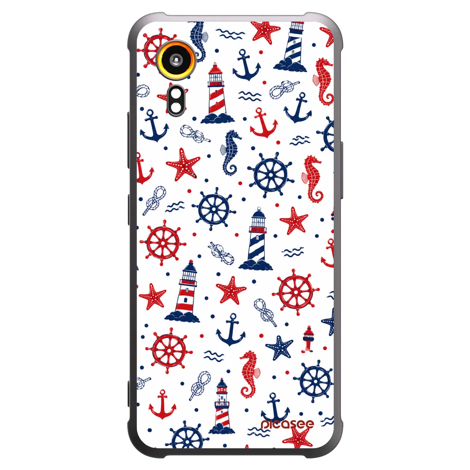 Picasee husă neagră din silicon pentru Samsung Galaxy Xcover 7 - Sailor Vibes