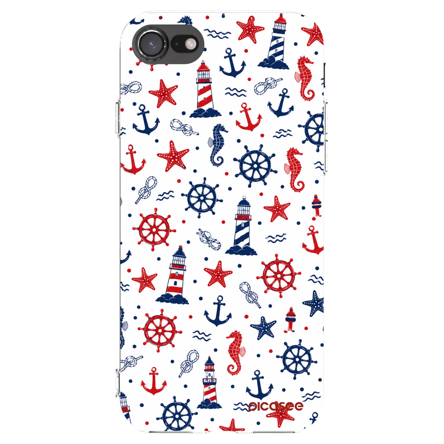 Picasee husă transparentă din silicon pentru Apple iPhone 8 - Sailor Vibes