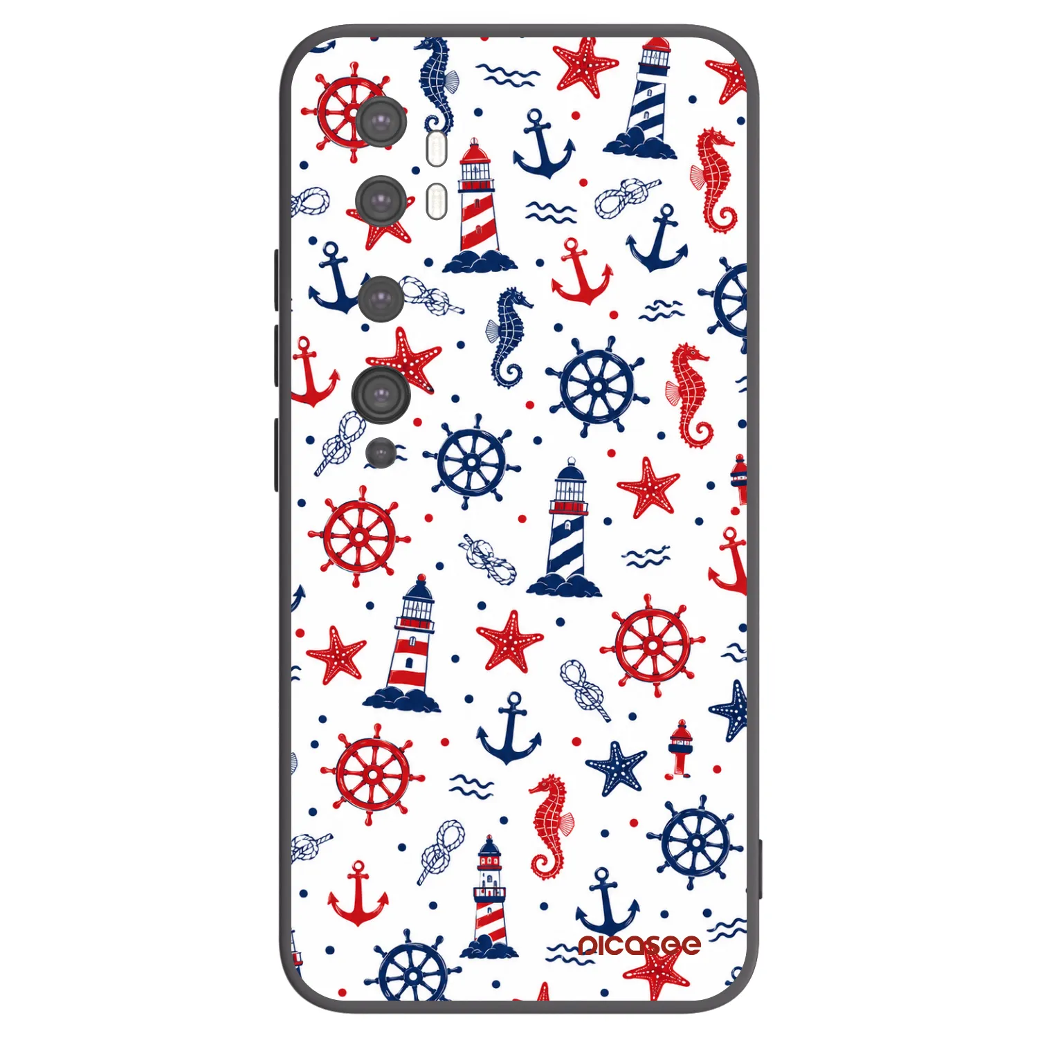 Picasee husă neagră din silicon pentru Xiaomi Mi Note 10 (Pro) - Sailor Vibes