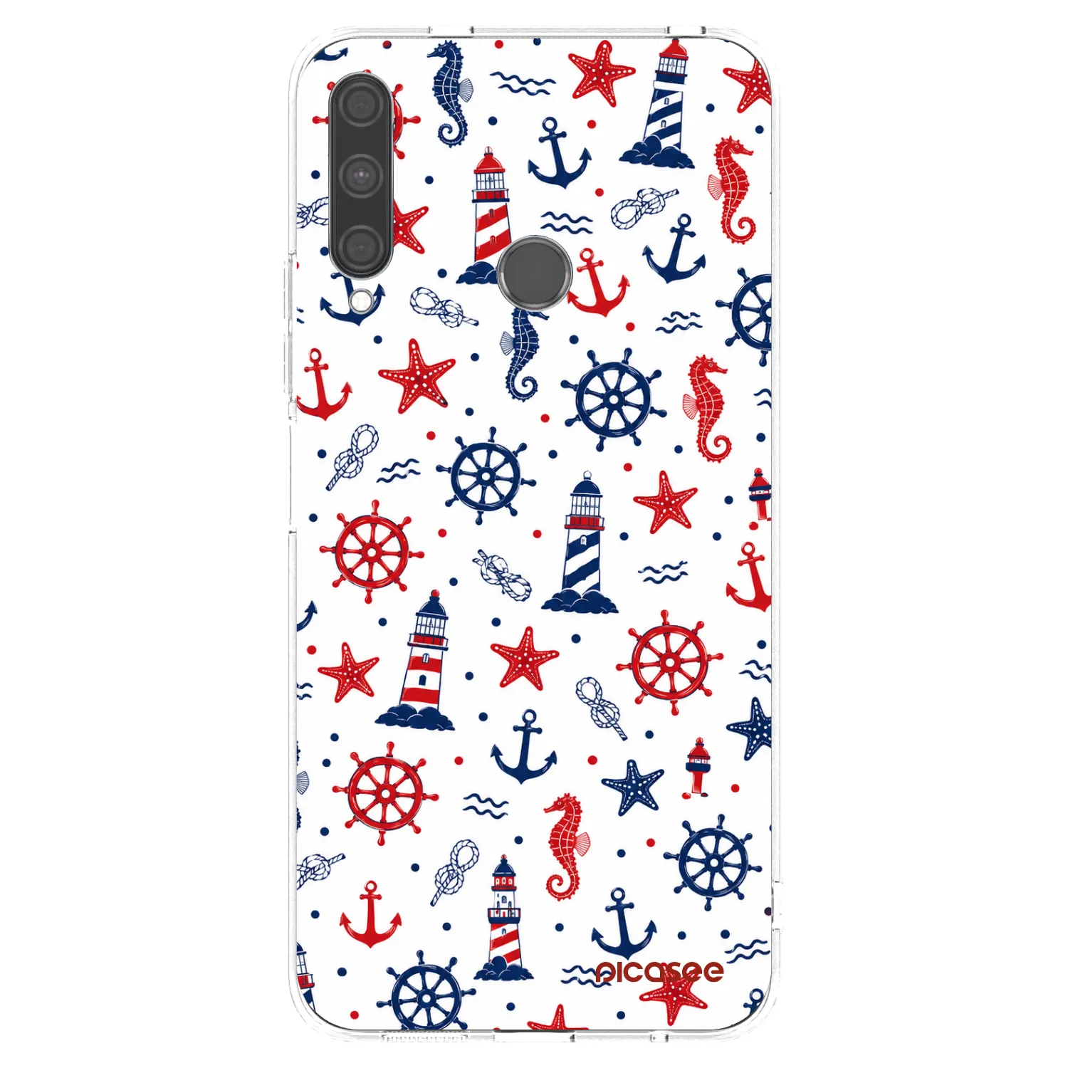 Picasee husă transparentă din silicon pentru Huawei P40 Lite E - Sailor Vibes