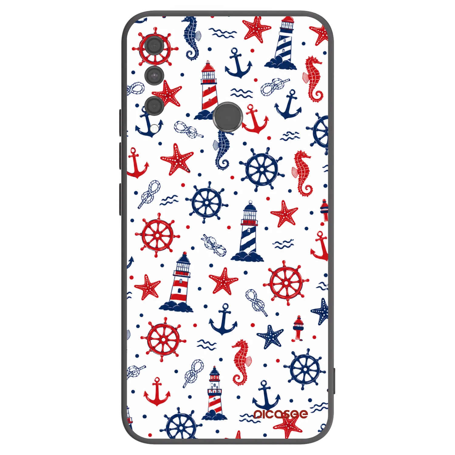Picasee husă neagră din silicon pentru Huawei P40 Lite E - Sailor Vibes