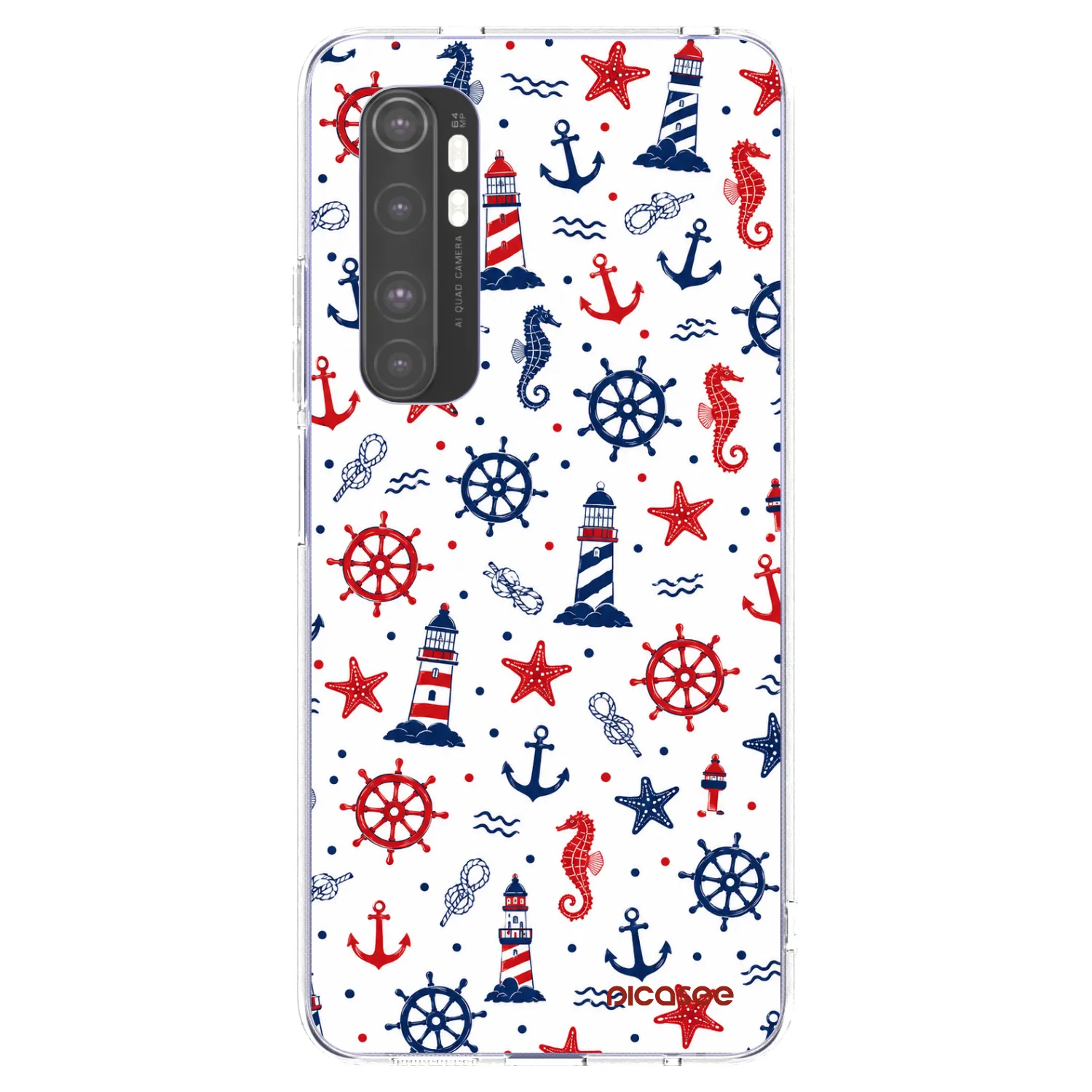 Picasee husă transparentă din silicon pentru Xiaomi Mi Note 10 Lite - Sailor Vibes