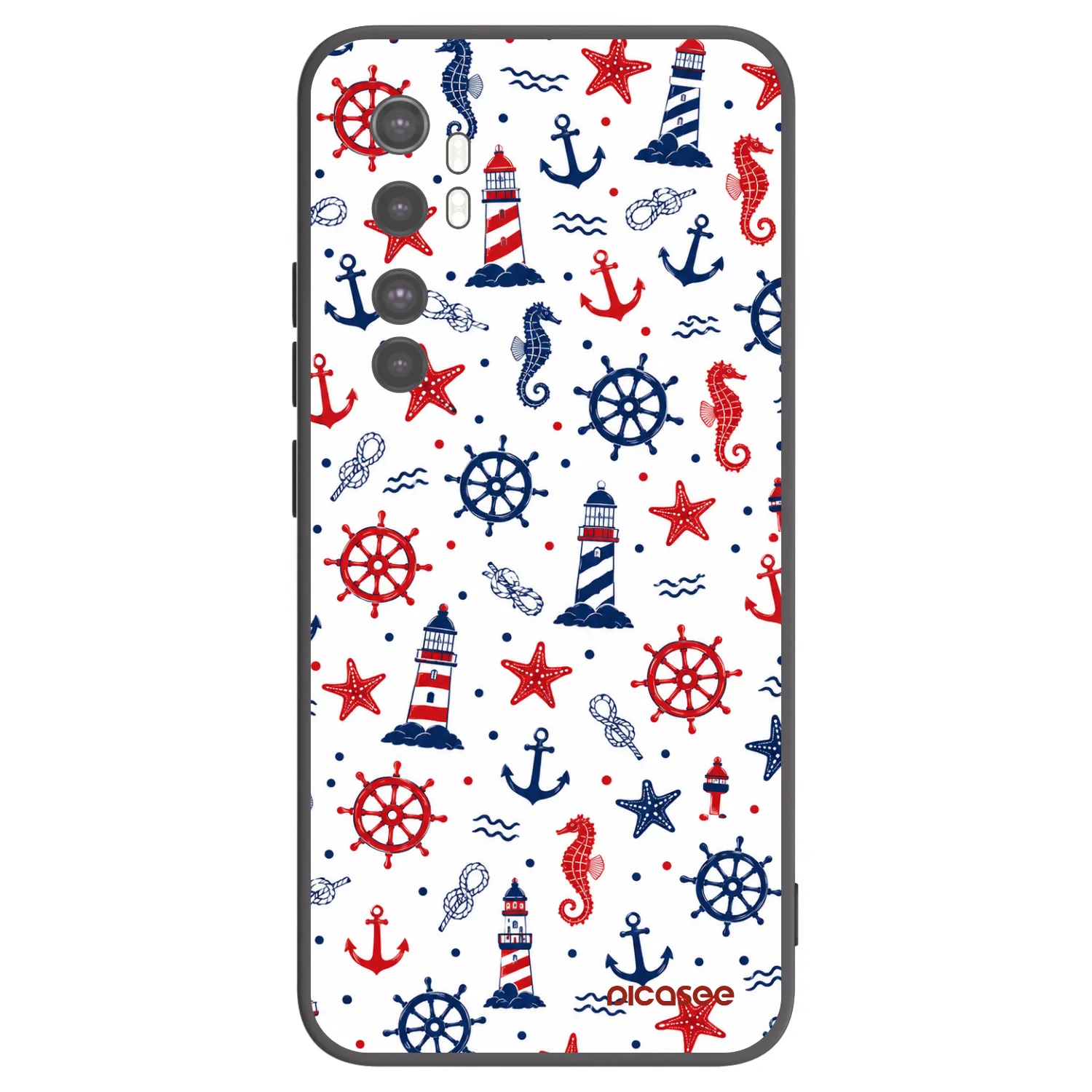 Picasee husă neagră din silicon pentru Xiaomi Mi Note 10 Lite - Sailor Vibes