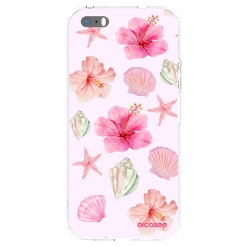 Picasee husă transparentă din silicon pentru Apple iPhone 5/5S/SE - Blush Lagoon