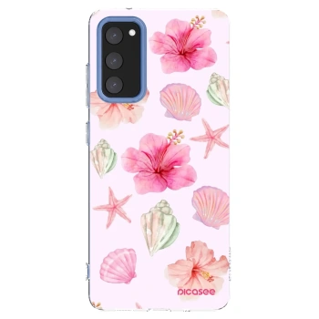 Picasee husă transparentă din silicon pentru Samsung Galaxy S20 FE - Blush Lagoon