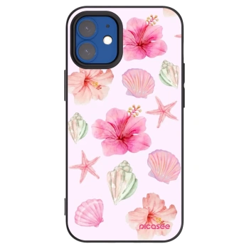 Picasee husă neagră din silicon pentru Apple iPhone 12 mini - Blush Lagoon