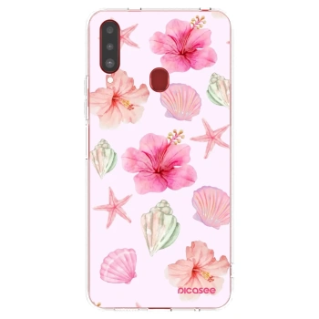 Picasee husă transparentă din silicon pentru Samsung Galaxy A20s - Blush Lagoon
