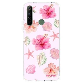 Picasee husă transparentă din silicon pentru Realme 6i - Blush Lagoon