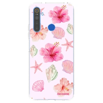 Picasee husă transparentă din silicon pentru Realme 5 - Blush Lagoon