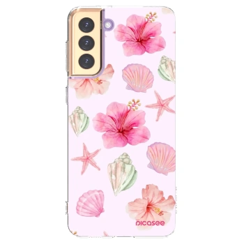 Picasee husă transparentă din silicon pentru Samsung Galaxy S21+ 5G G996F - Blush Lagoon