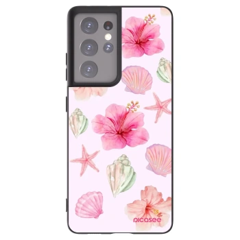 Picasee husă neagră din silicon pentru Samsung Galaxy S21 Ultra 5G G998B - Blush Lagoon