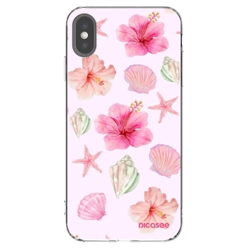 Picasee husă transparentă din silicon pentru Apple iPhone XS Max - Blush Lagoon