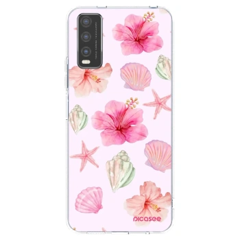 Picasee husă transparentă din silicon pentru Vivo Y20s - Blush Lagoon