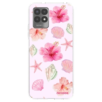 Picasee husă transparentă din silicon pentru Realme 8i - Blush Lagoon