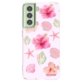 Picasee husă transparentă din silicon pentru Samsung Galaxy S21 FE 5G - Blush Lagoon