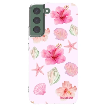 Picasee husă transparentă din silicon pentru Samsung Galaxy S22+ 5G - Blush Lagoon