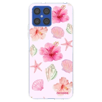 Picasee husă transparentă din silicon pentru Honor X8 4G - Blush Lagoon