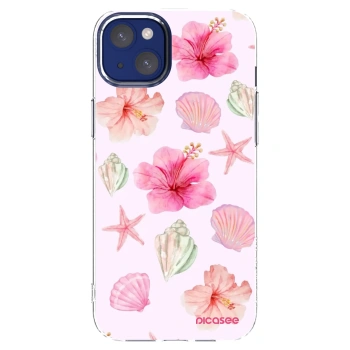 Picasee husă transparentă din silicon pentru Apple iPhone 14 Plus - Blush Lagoon