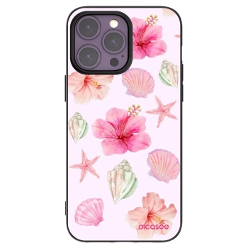 Picasee husă neagră din silicon pentru Apple iPhone 14 Pro Max - Blush Lagoon