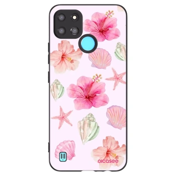 Picasee husă neagră din silicon pentru Realme C21Y - Blush Lagoon