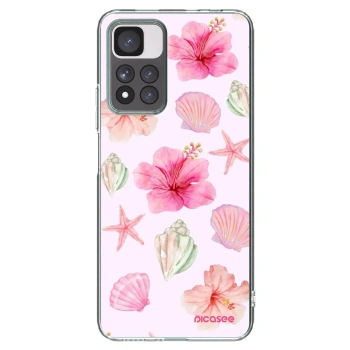 Picasee husă transparentă din silicon pentru Xiaomi Redmi Note 11 Pro+ 5G - Blush Lagoon