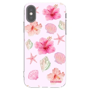 Picasee husă transparentă din silicon pentru Apple iPhone X/XS - Blush Lagoon
