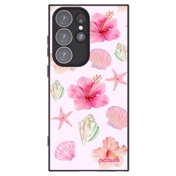 Picasee husă neagră din silicon pentru Samsung Galaxy S23 Ultra 5G - Blush Lagoon