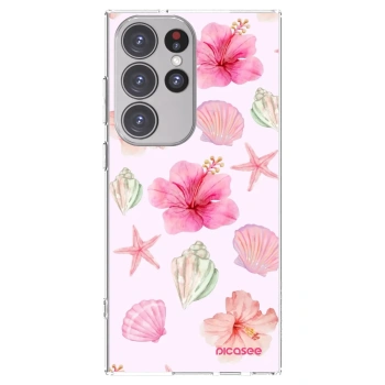 Picasee husă transparentă din silicon pentru Samsung Galaxy S23 Ultra 5G - Blush Lagoon