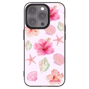 Picasee husă neagră din silicon pentru Apple iPhone 15 Pro - Blush Lagoon