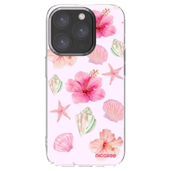 Picasee husă transparentă din silicon pentru Apple iPhone 15 Pro - Blush Lagoon