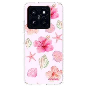 Picasee husă transparentă din silicon pentru Xiaomi 14 Pro - Blush Lagoon