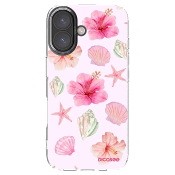 Picasee husă transparentă din silicon pentru Apple iPhone 16 - Blush Lagoon