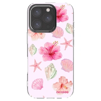 Picasee husă transparentă din silicon pentru Apple iPhone 16 Pro - Blush Lagoon