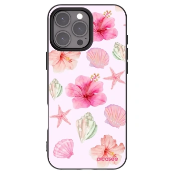 Picasee husă neagră din silicon pentru Apple iPhone 16 Pro Max - Blush Lagoon