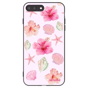 Picasee husă neagră din silicon pentru Apple iPhone 7 Plus - Blush Lagoon