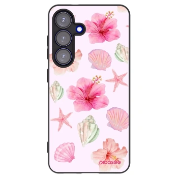 Picasee husă neagră din silicon pentru Samsung Galaxy S25 5G - Blush Lagoon