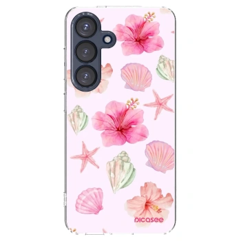 Picasee husă transparentă din silicon pentru Samsung Galaxy S25 5G - Blush Lagoon