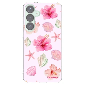 Picasee husă transparentă din silicon pentru Samsung Galaxy S25+ 5G - Blush Lagoon