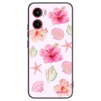 Picasee husă neagră din silicon pentru Motorola Moto G05 - Blush Lagoon