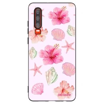Picasee husă neagră din silicon pentru Huawei P30 - Blush Lagoon