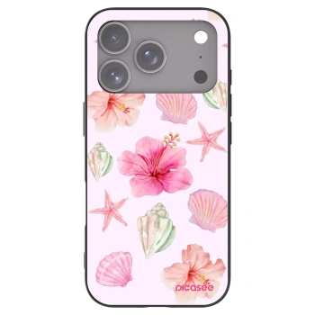 Picasee husă neagră din silicon pentru Apple iPhone 17 Pro - Blush Lagoon