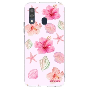 Picasee husă transparentă din silicon pentru Samsung Galaxy A40 A405F - Blush Lagoon