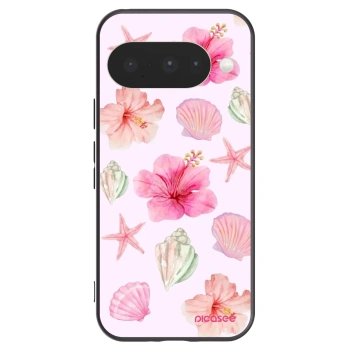 Picasee husă neagră din silicon pentru Google Pixel 10 - Blush Lagoon