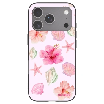 Picasee husă neagră din silicon pentru Apple iPhone 18 Pro - Blush Lagoon